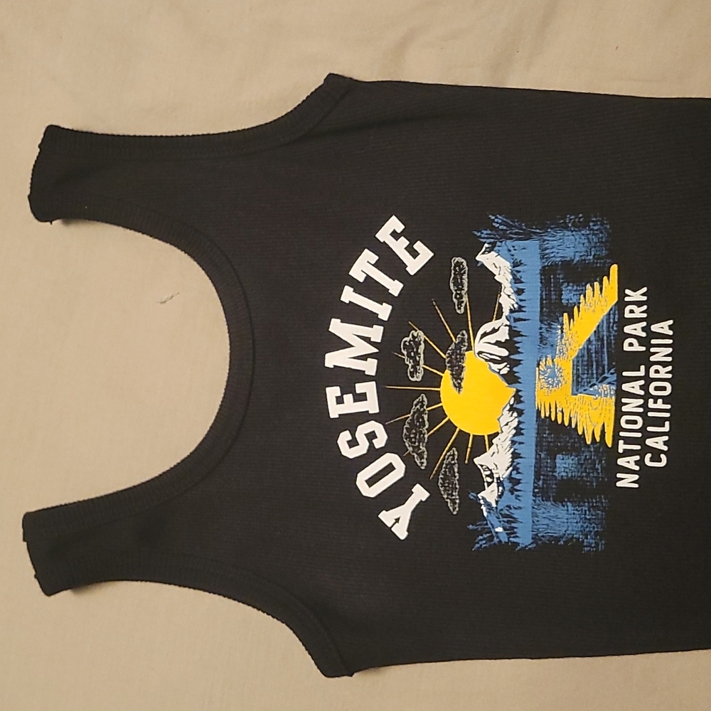 Black Xsmall crop top, Yosemite national park